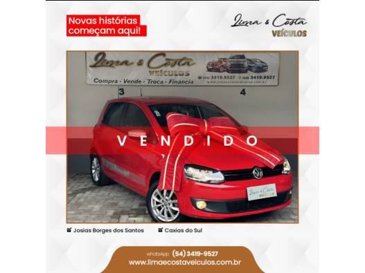 VOLKSWAGEN - FOX - 2013/2014 - Vermelha - Sob Consulta
